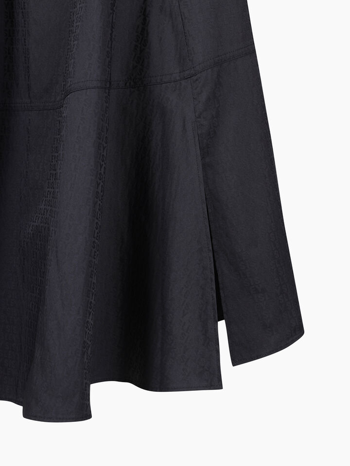 Black skirt with jacquard motif - sisley k longuette skirts - Black | Sisley K image number 3